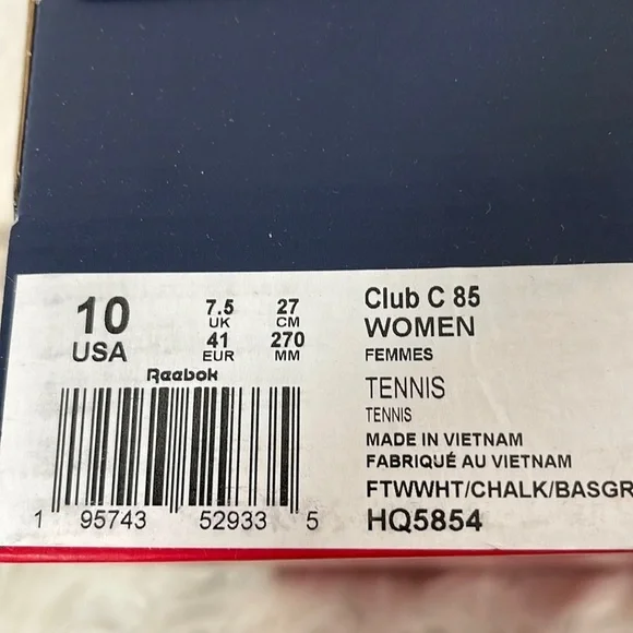 REEBOK Club C 85 Sneakers Size 10 New - Picture 12 of 14